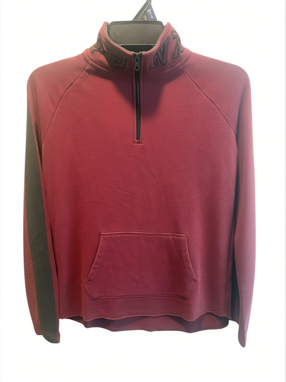 Victoria's Secret PINK Sweatshirt in Burgundy with Black Trim